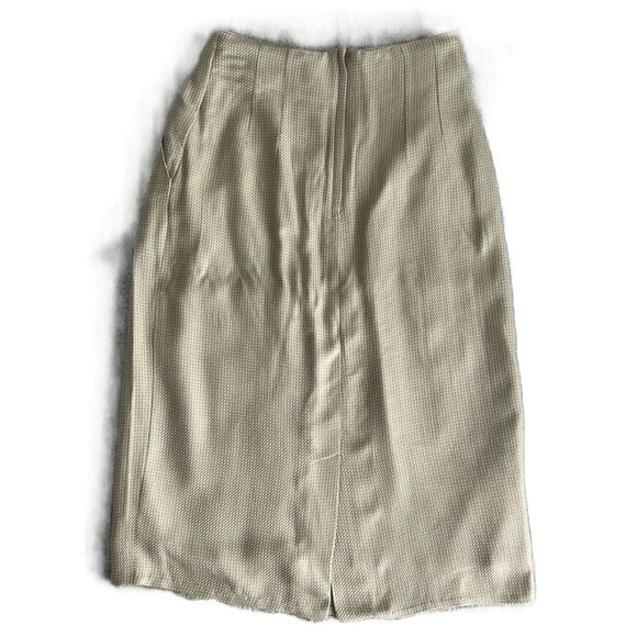 Paul Stanley Vintage Pencil Skirt – Light Green Grid – Women’s Size 10 - Picture 3 of 3